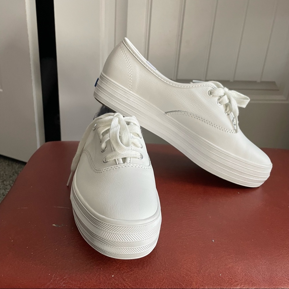 COPY - White Platform Keds Shoes